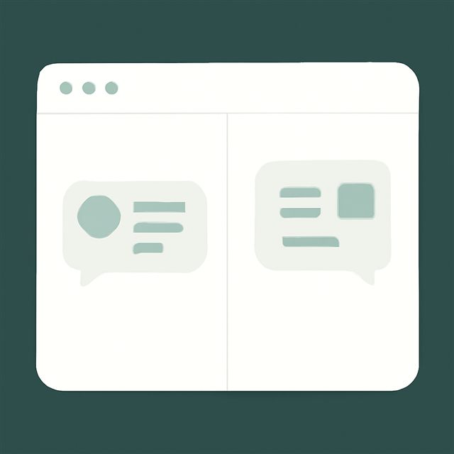 役割分担のチャット画面イメージ
