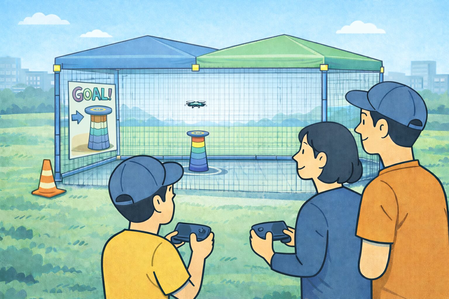 ドローンゲーム（ドローン着地ゲーム）